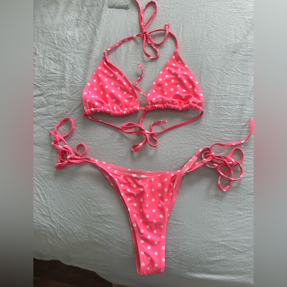 Pink Polka Dot Bikini